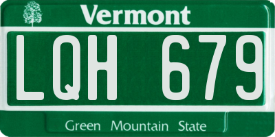 VT license plate LQH679