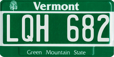 VT license plate LQH682