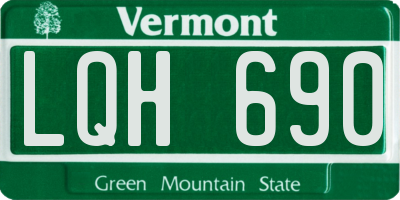 VT license plate LQH690