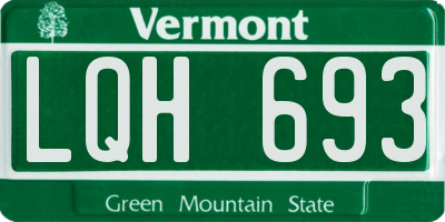 VT license plate LQH693