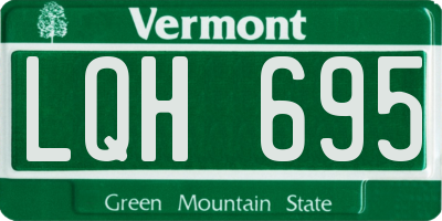 VT license plate LQH695