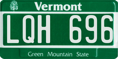 VT license plate LQH696