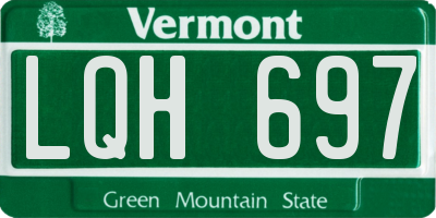 VT license plate LQH697
