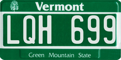 VT license plate LQH699
