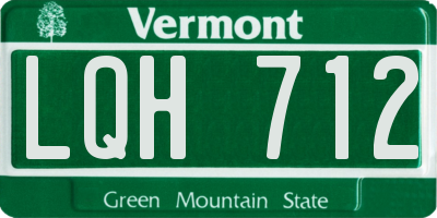 VT license plate LQH712