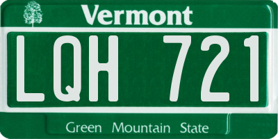 VT license plate LQH721