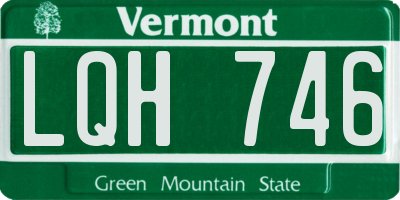 VT license plate LQH746