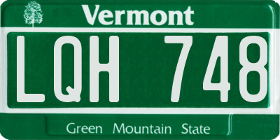 VT license plate LQH748