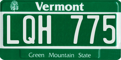 VT license plate LQH775