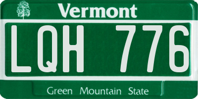 VT license plate LQH776