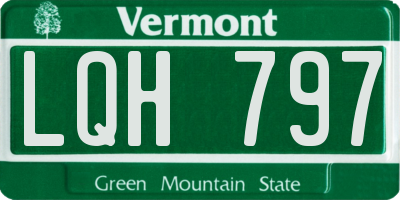 VT license plate LQH797