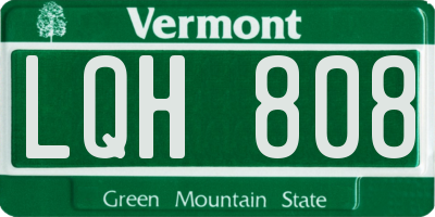 VT license plate LQH808
