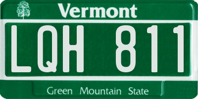 VT license plate LQH811