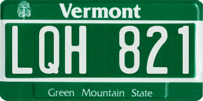VT license plate LQH821