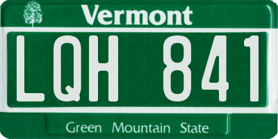 VT license plate LQH841