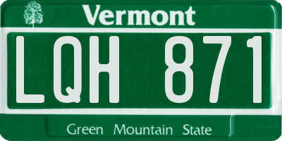 VT license plate LQH871