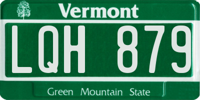 VT license plate LQH879