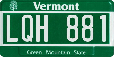 VT license plate LQH881