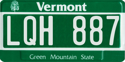VT license plate LQH887