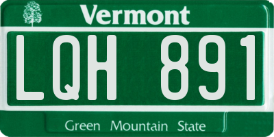 VT license plate LQH891