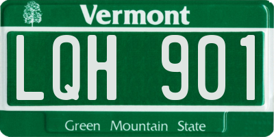 VT license plate LQH901