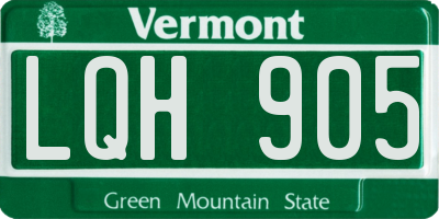 VT license plate LQH905