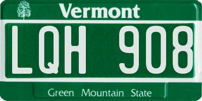 VT license plate LQH908
