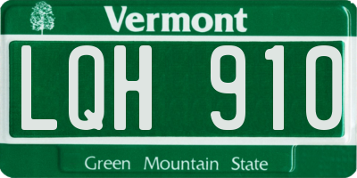 VT license plate LQH910