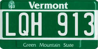VT license plate LQH913