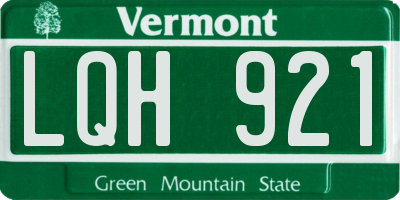 VT license plate LQH921