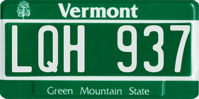 VT license plate LQH937