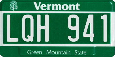 VT license plate LQH941