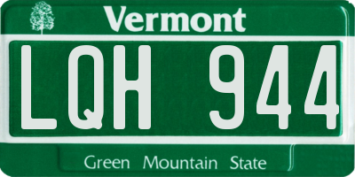 VT license plate LQH944