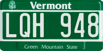 VT license plate LQH948
