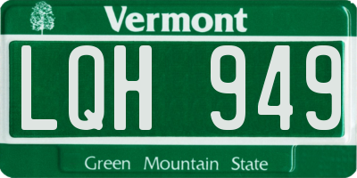 VT license plate LQH949