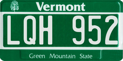 VT license plate LQH952