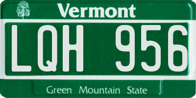 VT license plate LQH956