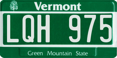 VT license plate LQH975