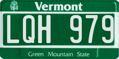 VT license plate LQH979