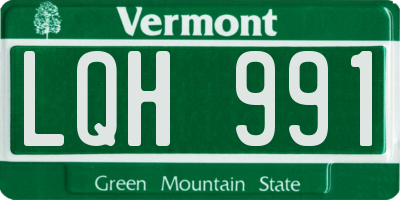 VT license plate LQH991