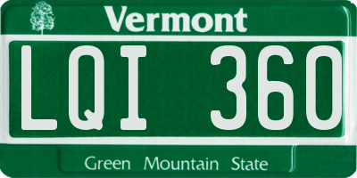 VT license plate LQI360