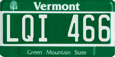 VT license plate LQI466