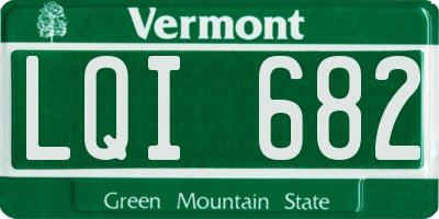 VT license plate LQI682