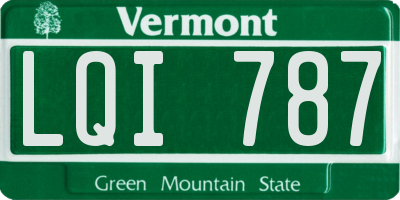 VT license plate LQI787
