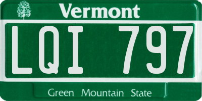 VT license plate LQI797