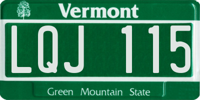VT license plate LQJ115