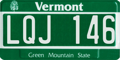 VT license plate LQJ146