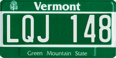 VT license plate LQJ148