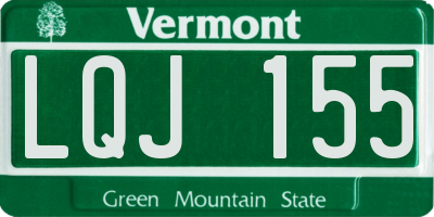 VT license plate LQJ155
