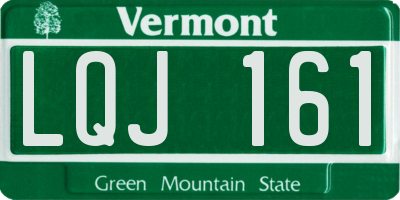 VT license plate LQJ161